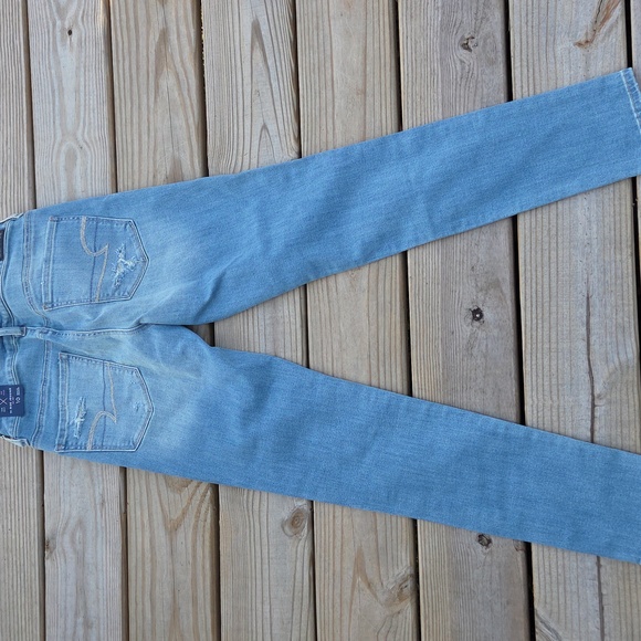 American Eagle AEO Denim High Rise Jegging Size 10 Regular - Picture 2 of 13